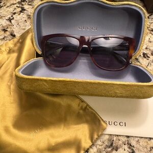 Gucci Men's Brown Sunglasses